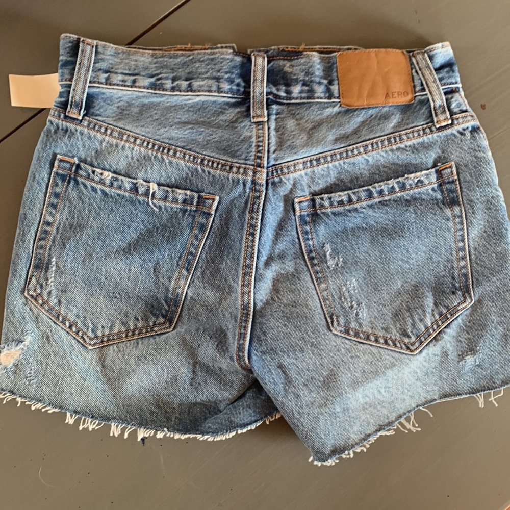 High Rise Distressed Shorts - Picture 2 of 4
